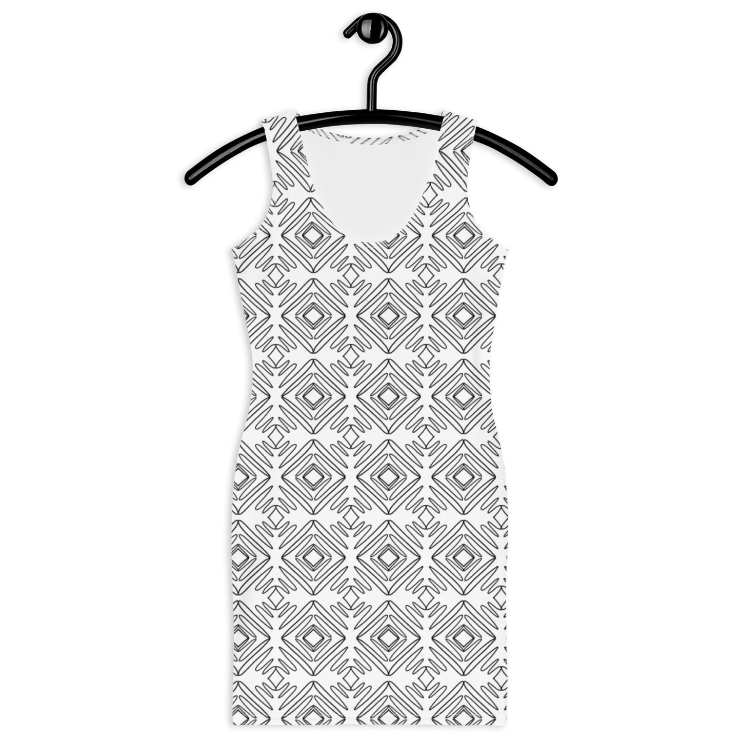 Abstract Pattern Cut & Sew Dress