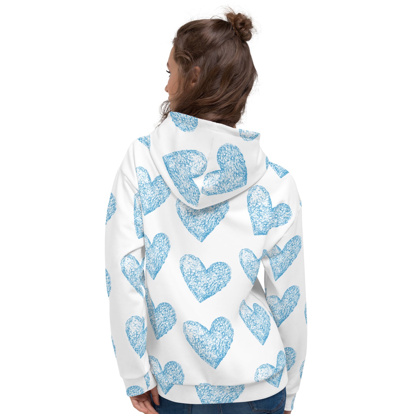 Love Pattern Hoodie