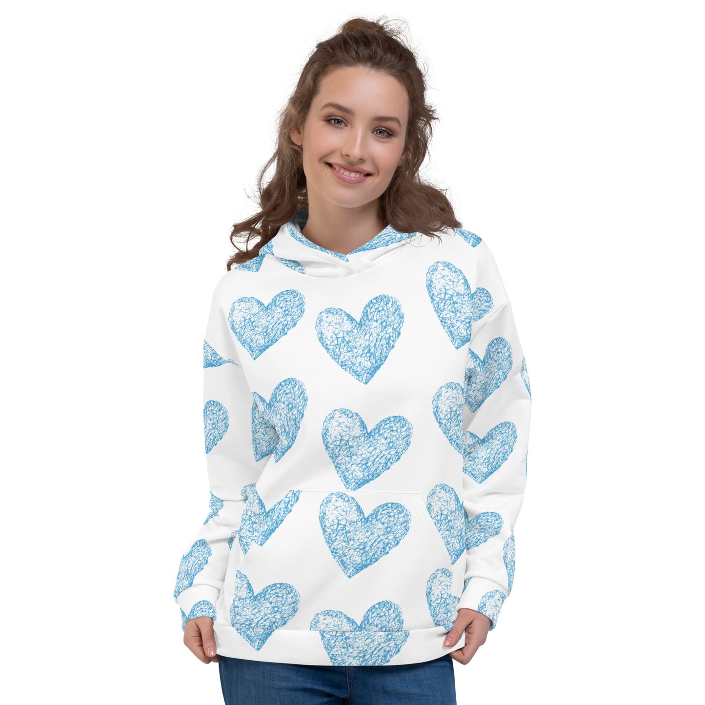 Love Pattern Hoodie