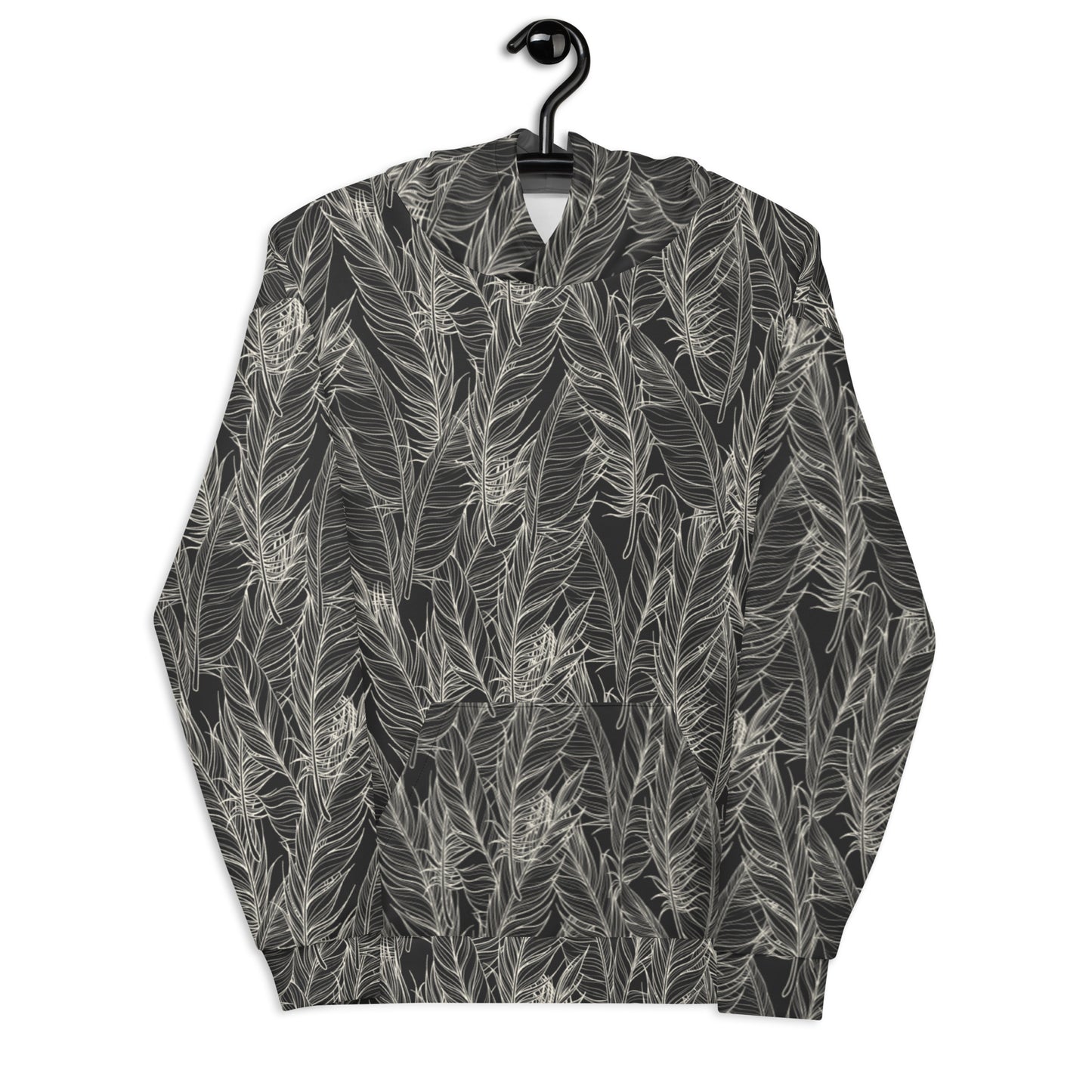 Feathers Seamless Pattern Hoodie