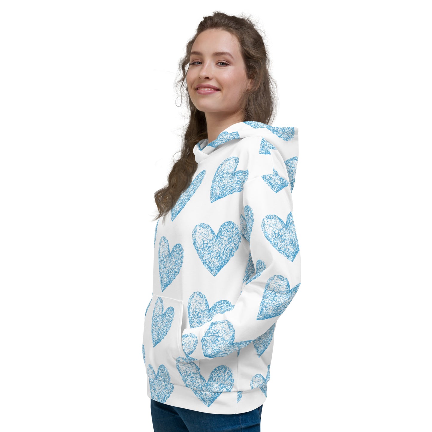 Love Pattern Hoodie