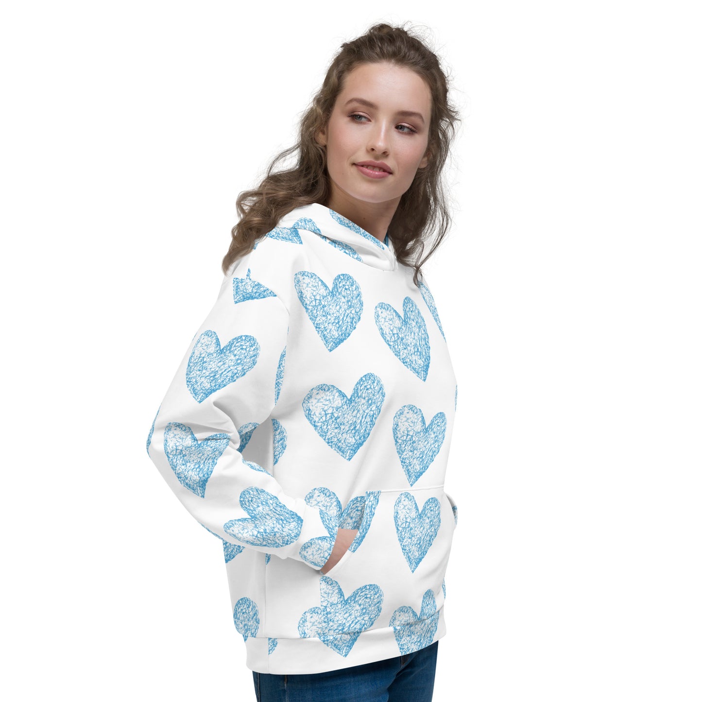 Love Pattern Hoodie