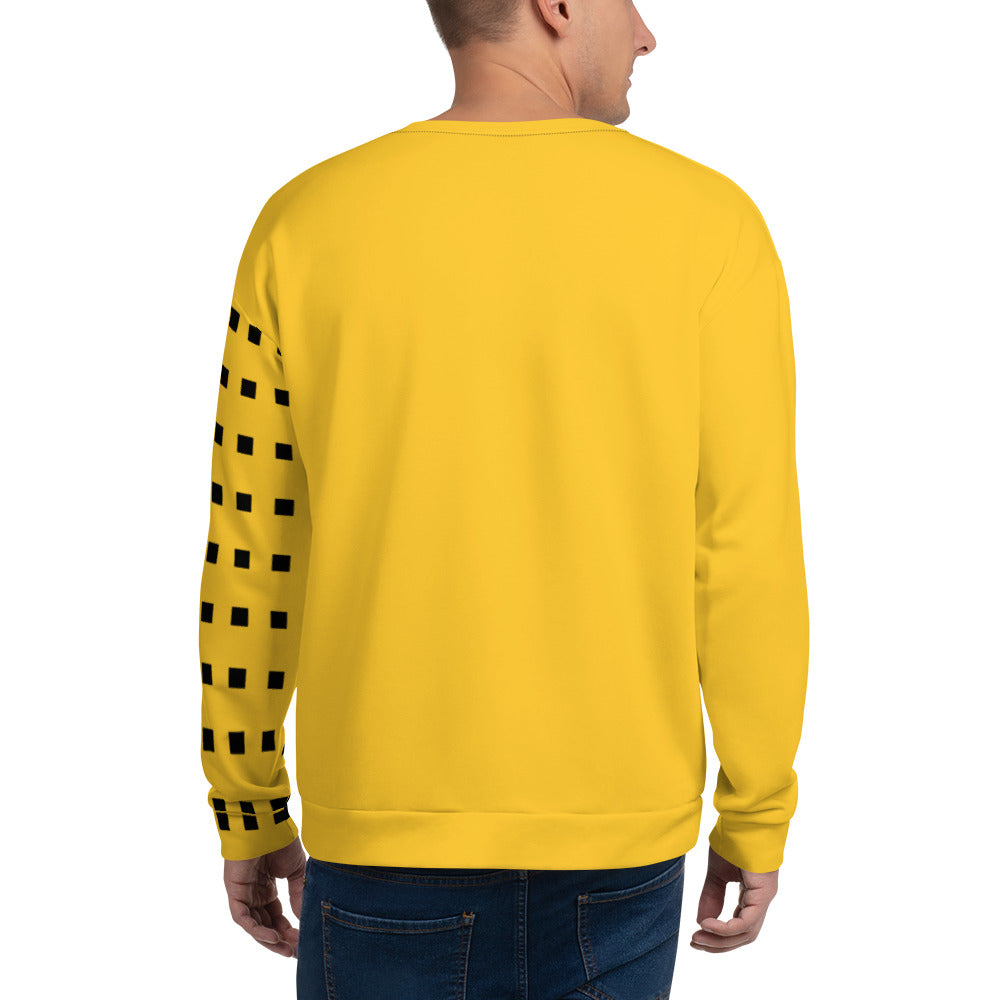 Yellow Abstract Sleeve Sweatshirt