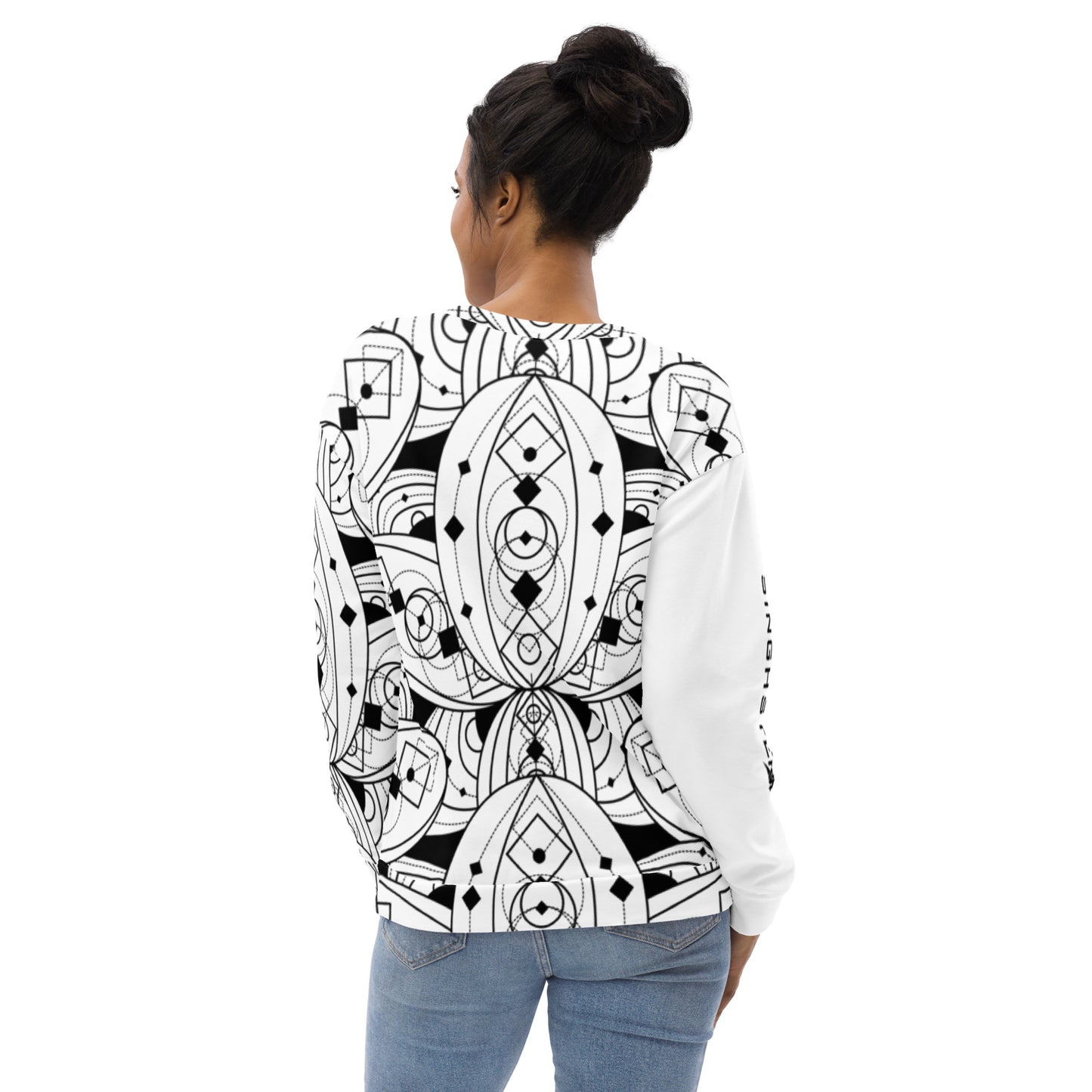 White Mystical Lotuses Sweatshirt