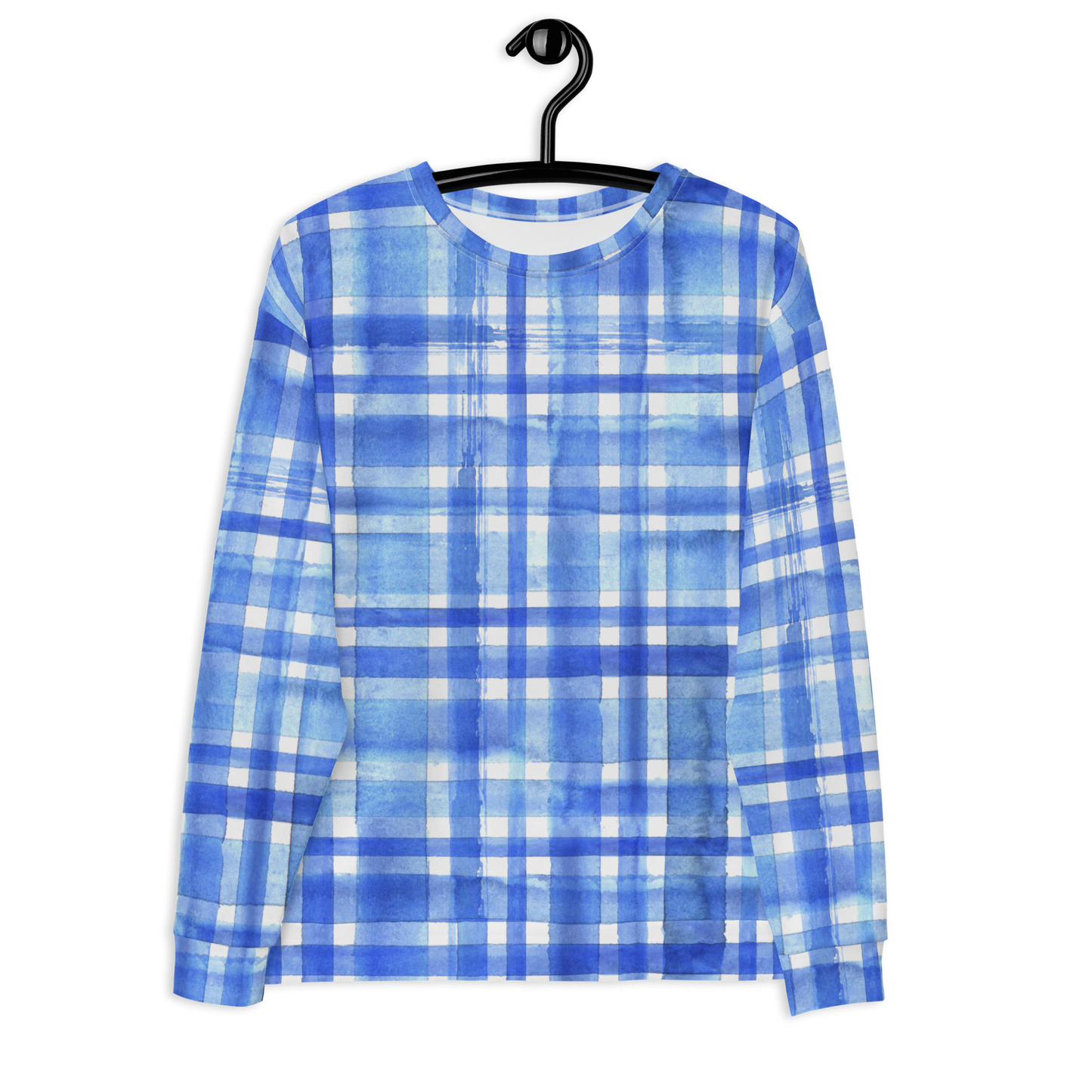 Blue Plaid Sweatshirt