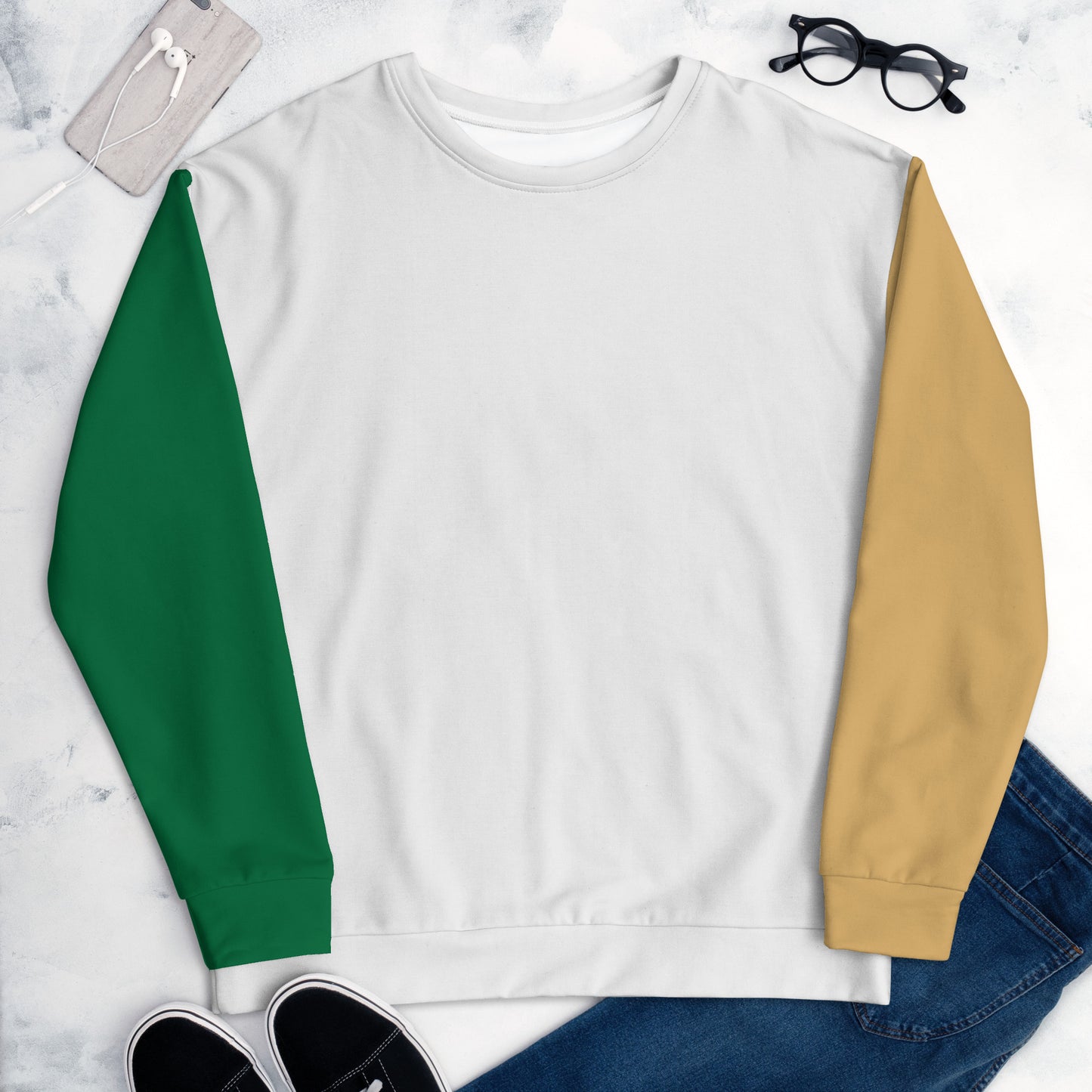 Colored Sleeves Sweatshirt