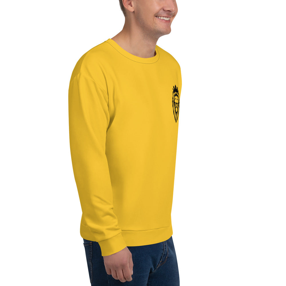 Yellow Abstract Sleeve Sweatshirt