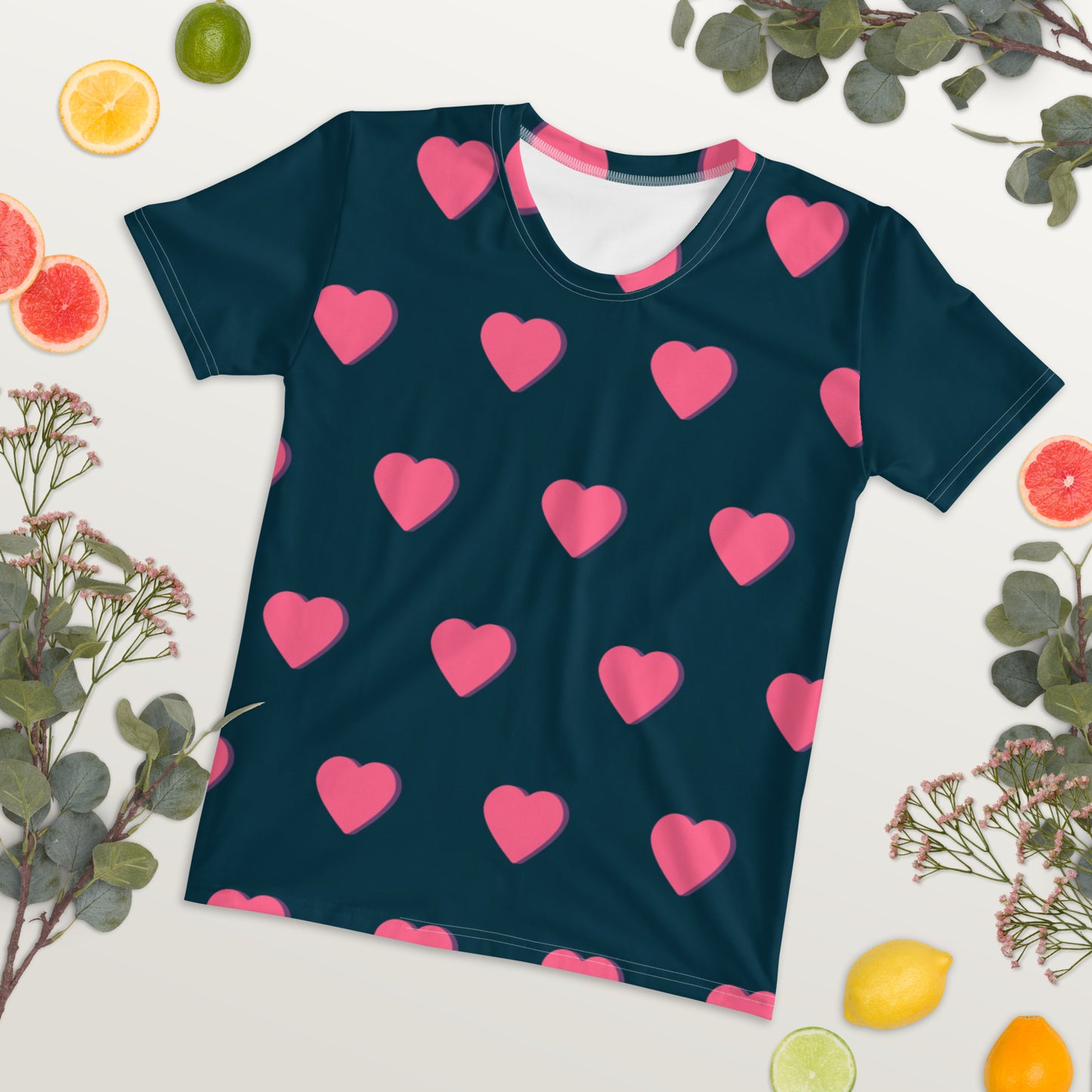 Heart Print Women's T-shirt