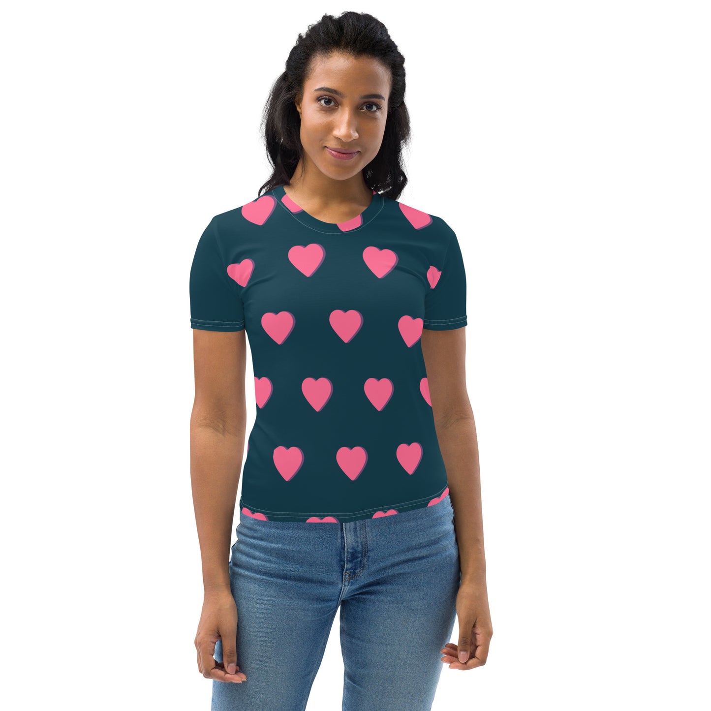 Heart Print Women's T-shirt