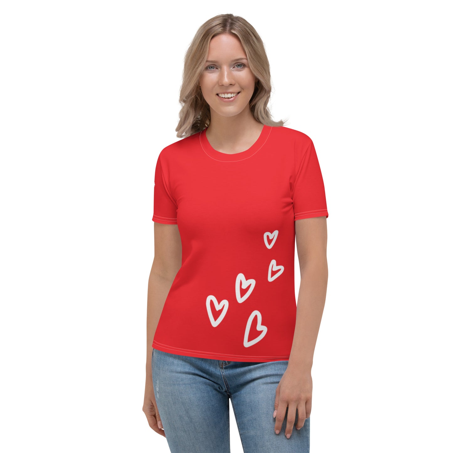 Heart Print Women's T-shirt