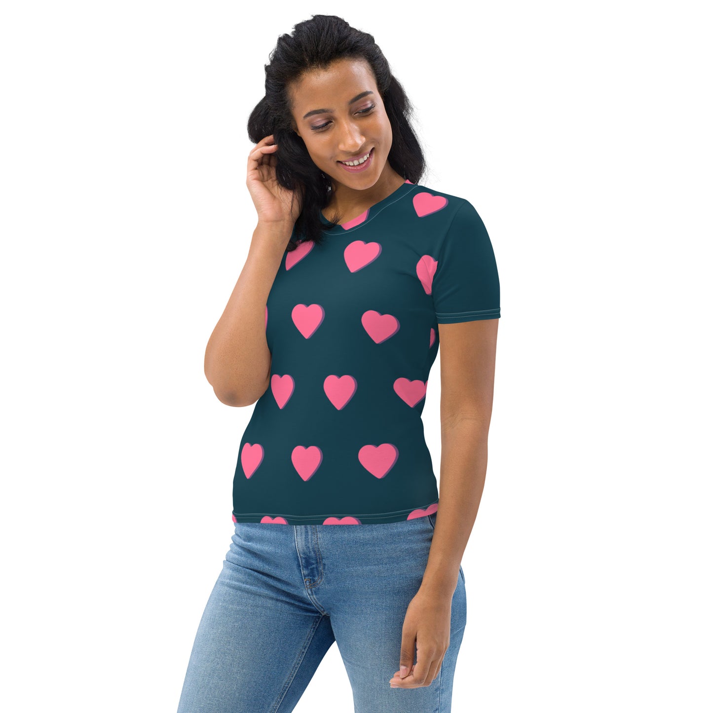 Heart Print Women's T-shirt