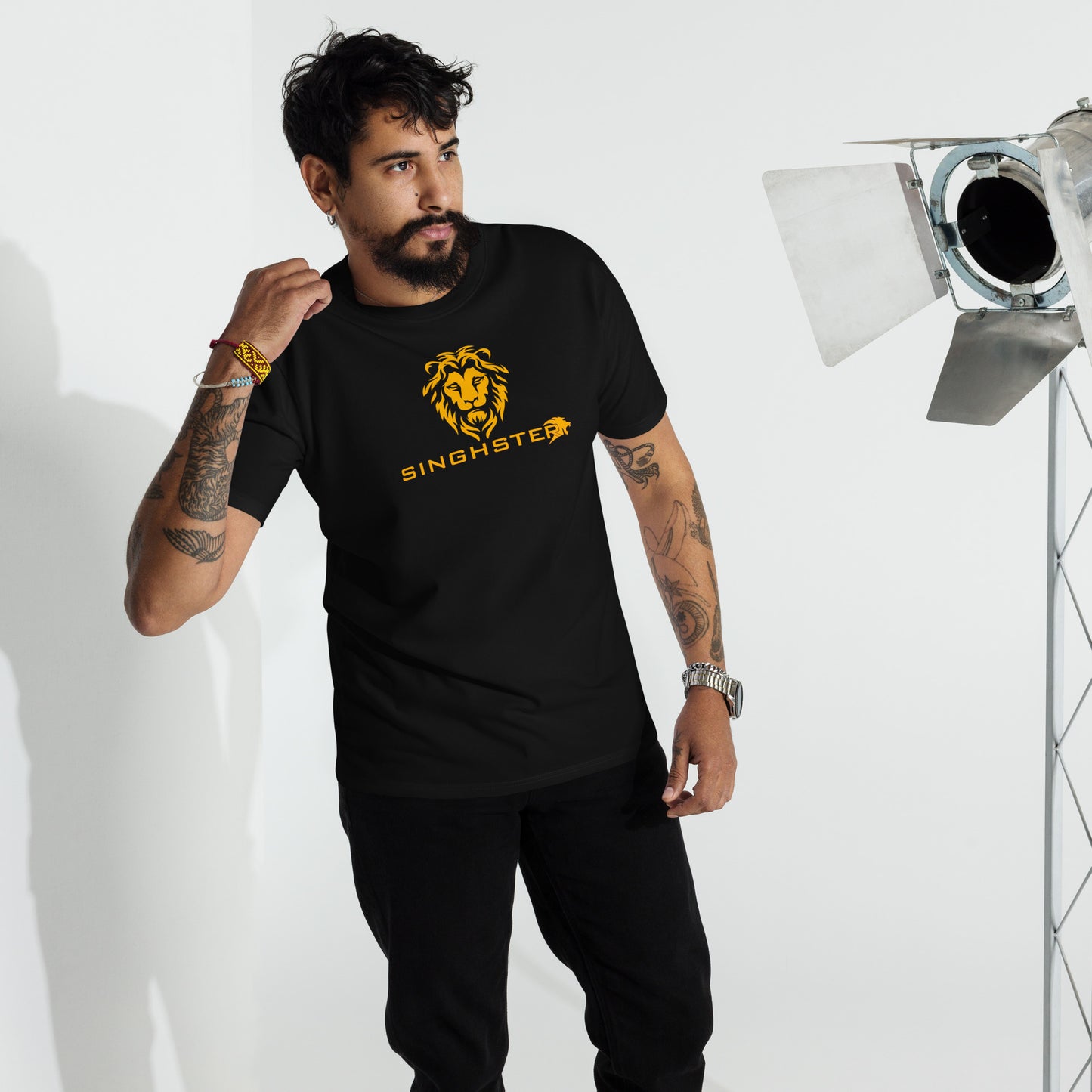 Singhster Lion Logo Heavyweight Tee