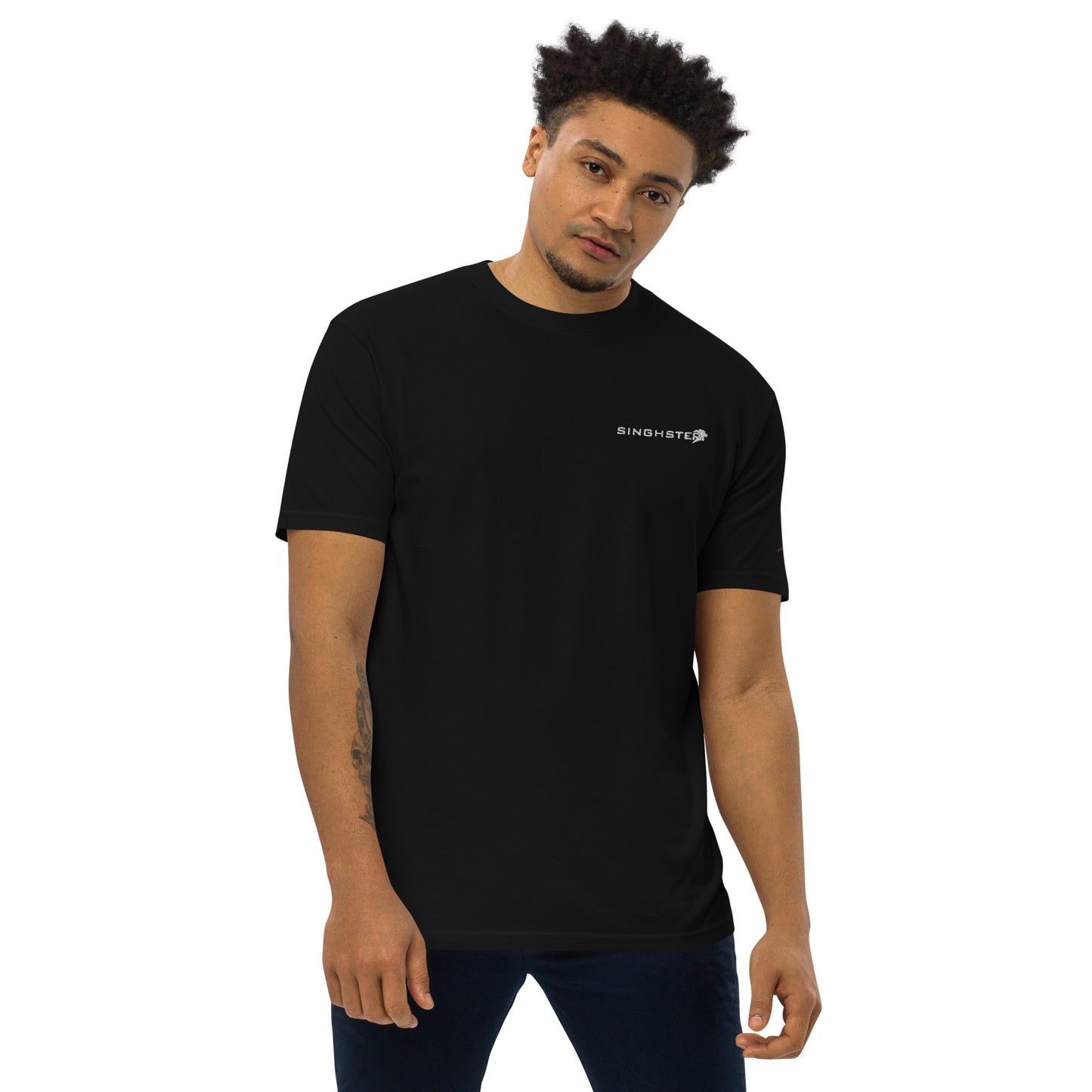 Flat Embroidery Premium Tee