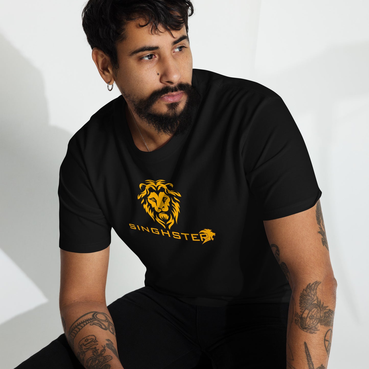 Singhster Lion Logo Heavyweight Tee