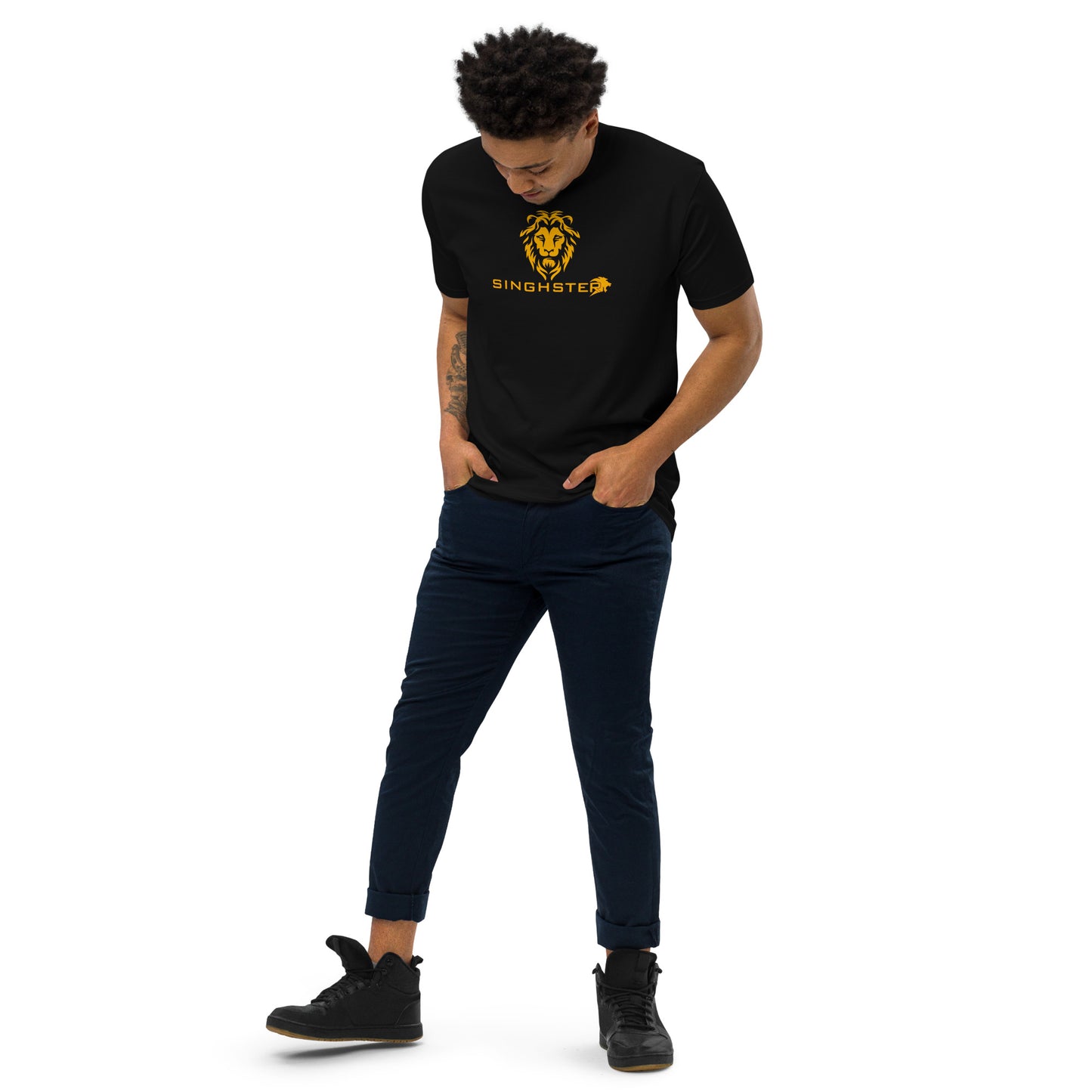 Singhster Lion Logo Heavyweight Tee