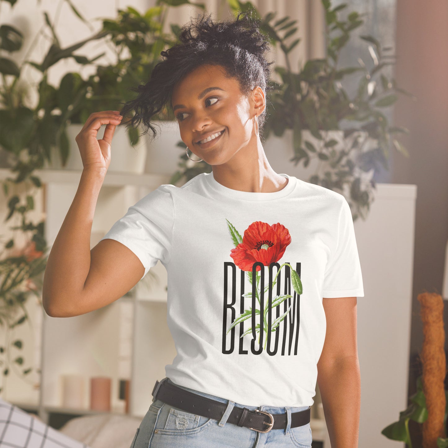 Poppy Flower Short-Sleeve T-Shirt