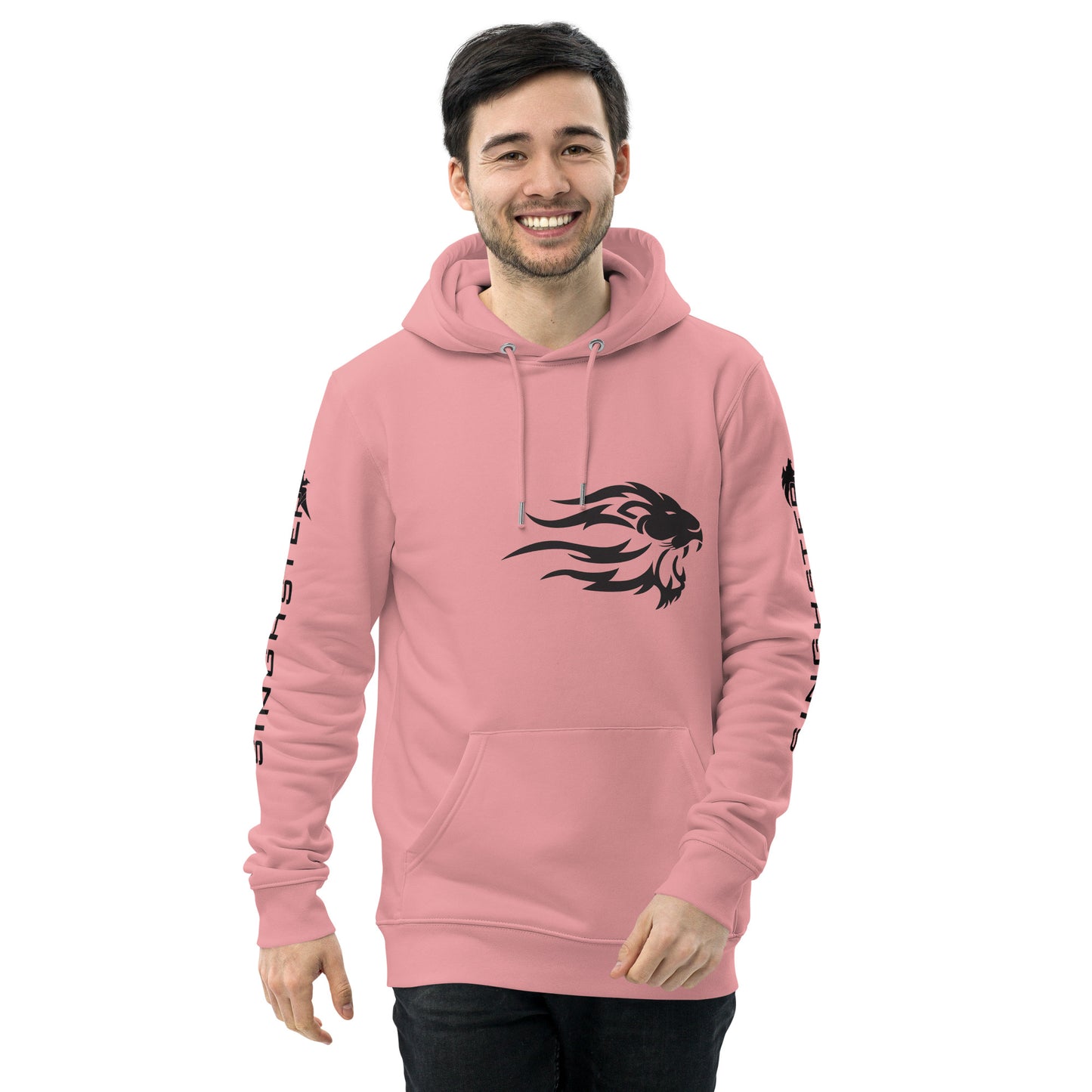 Lion Graphic Drawstring Hoodie