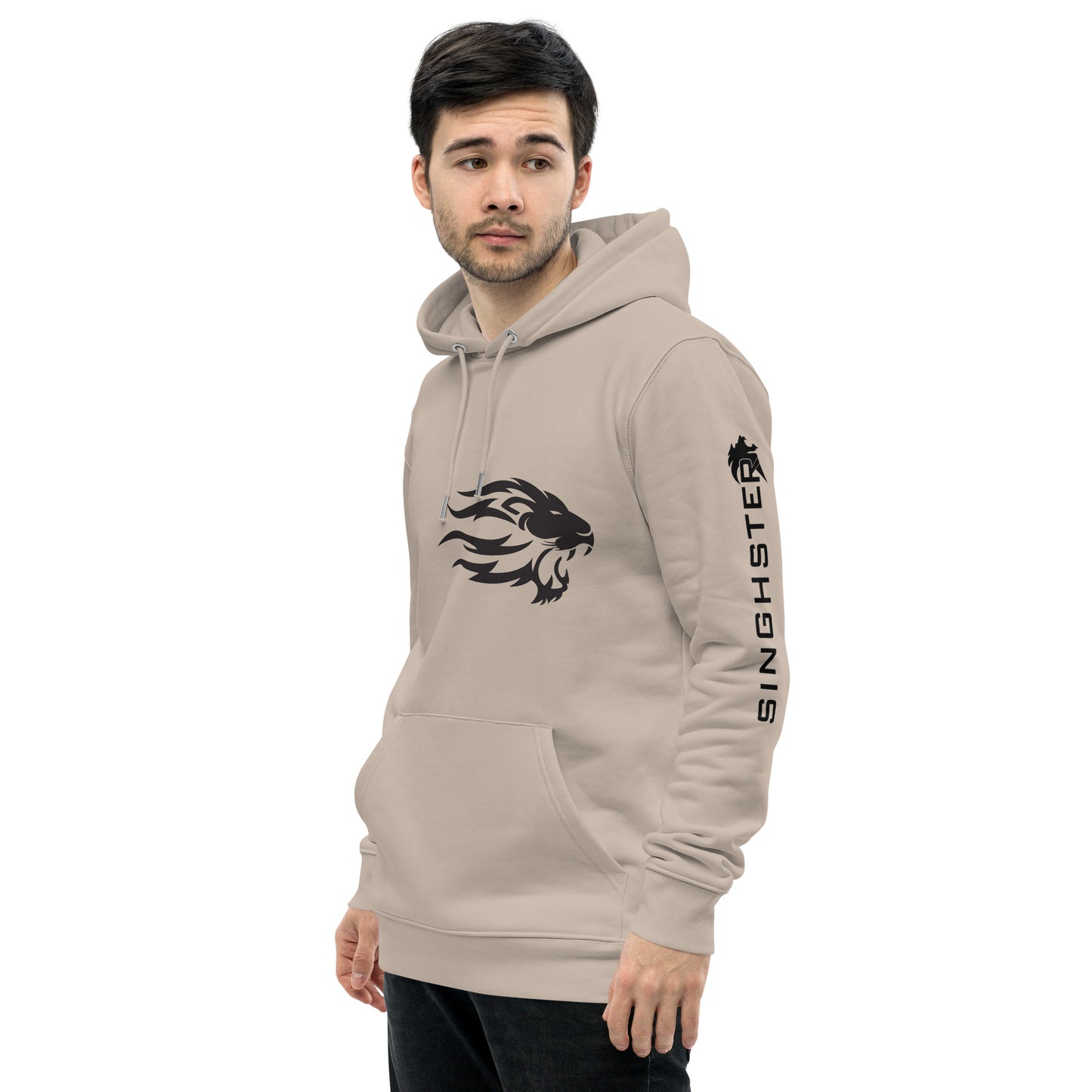 Lion Graphic Drawstring Hoodie