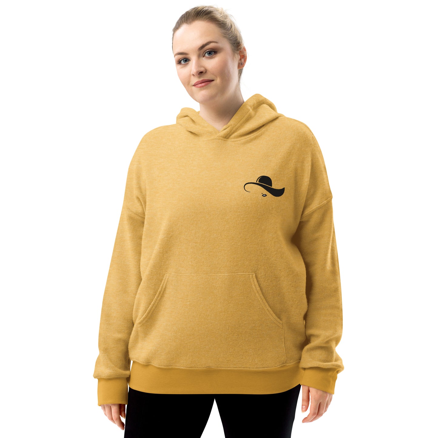 Unisex sueded fleece hoodie