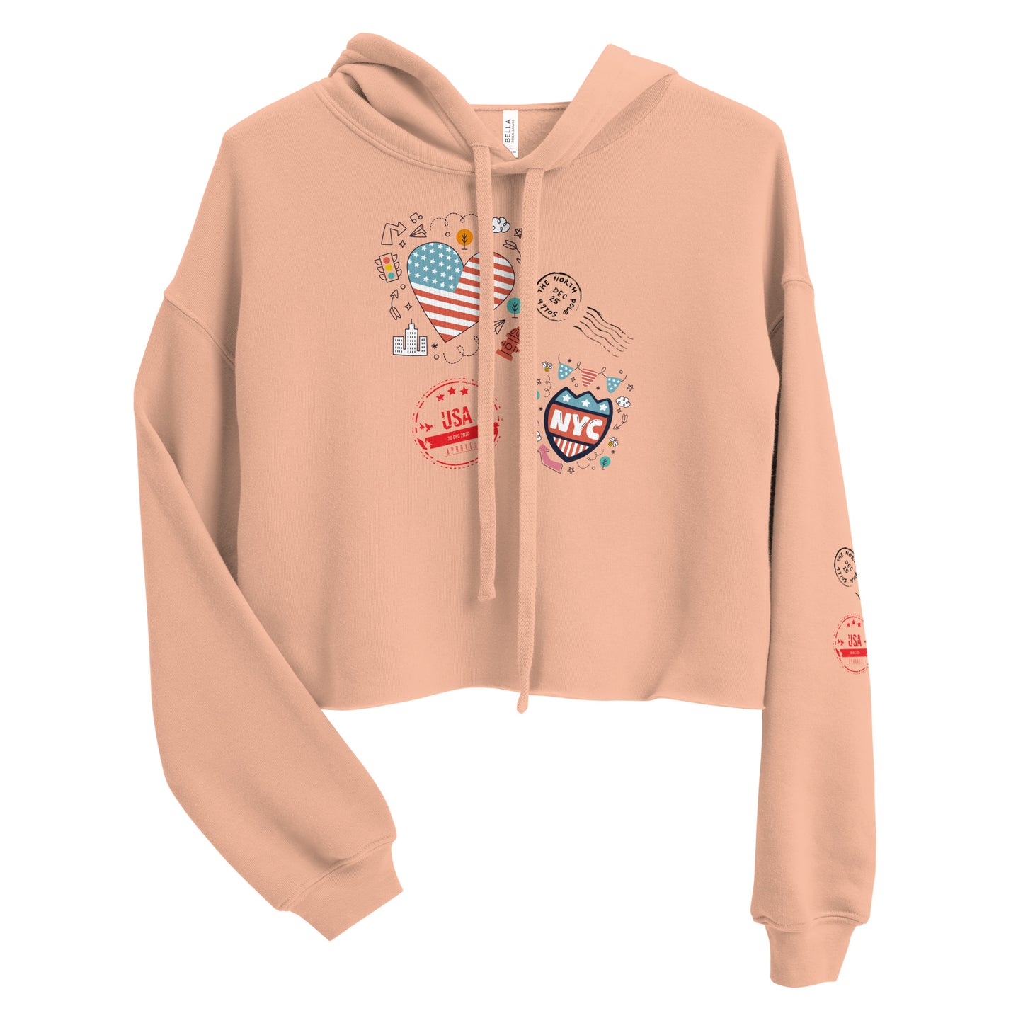 Graphic Crop Hoodie