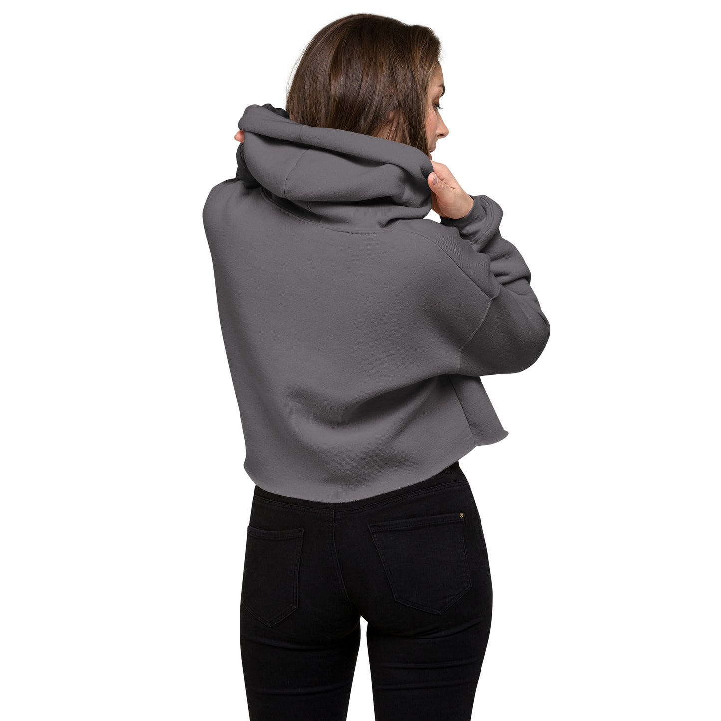 Quote Graphic Crop Hoodie